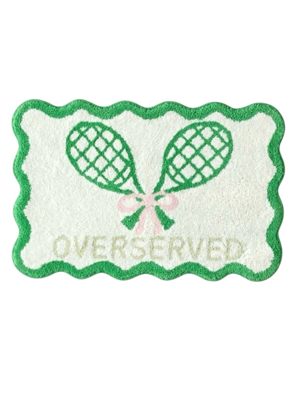 Tennis Overserved Plush Bath Rug from Urban Outfitters